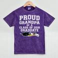 Proud Grandfather Graduation Grandpa Of Grad 2018 Shirt Mineral Wash Tshirts Mineral Purple