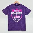 Proud Grandma Of a 2018 Grad Graduation Family Mineral Wash Tshirts Mineral Purple