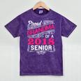 Proud Grandma Of a 2018 Senior Tshirt Graduation Mineral Wash Tshirts Mineral Purple