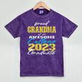 Proud Grandma Of 2023 College Graduate Family 23 Graduation Mineral Wash Tshirts Mineral Purple