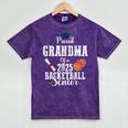 Proud Grandma Of 2025 Basketball Senior Graduation Day Mineral Wash Tshirts Mineral Purple