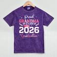 Proud Grandma Of A 2026 Senior Class Of 2026 Graduation Mineral Wash Tshirts Mineral Purple