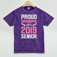 Proud Grandma Of A Class 2019 Senior T Shirt Graduation Mineral Wash Tshirts Mineral Purple