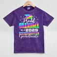 Proud Grandma Of Kindergarten Graduate 2025 Graduation Mineral Wash Tshirts Mineral Purple
