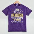 Proud Grandma Of Two 2024 Graduate Class 2024 Graduation Mineral Wash Tshirts Mineral Purple