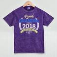 Proud Grandpa Of 2018 Senior Shirt Graduation Grad Mineral Wash Tshirts Mineral Purple