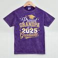 Proud Grandpa Of a Class Of 2025 Graduate Senior Graduation Premium Mineral Wash Tshirts Mineral Purple