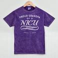 Proud Grandpa Of a NICU Graduate 2023 Graduation Party Mineral Wash Tshirts Mineral Purple