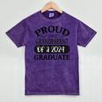 Proud Grandparent Of A Class Of 2024 Graduate Graduation Mineral Wash Tshirts Mineral Purple
