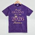 Proud Granny Of A 2026 Senior Graduate Graduation Mineral Wash Tshirts Mineral Purple