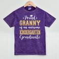 Proud Granny Of Kindergarten Graduate 2024 Graduation Granny Mineral Wash Tshirts Mineral Purple