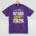 Proud Great Grandma Of a Class Of 2026 Graduate Graduation Mineral Wash Tshirts Mineral Purple