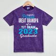 Proud Great Grandpa Of 1st Grade Graduate 2023 Graduation Mineral Wash Tshirts Mineral Purple