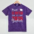 Proud Lil Brother Of a Class Of 2026 Graduate For Graduation Mineral Wash Tshirts Mineral Purple