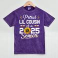 Proud Lil Cousin Of A Class Of 2025 Senior Graduation 2025 Mineral Wash Tshirts Mineral Purple