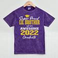 Proud Little Brother Of 2022 Graduate Class 2022 Graduation Mineral Wash Tshirts Mineral Purple