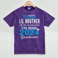 Proud Little Brother Of 5th Grade Graduate 2024 Graduation Premium Mineral Wash Tshirts Mineral Purple