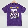 Proud Mama Of A 2021 Graduate Graduation Clothes MBA PhD Mineral Wash Tshirts Mineral Purple