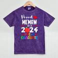 Proud MEMAW Of 2024 Pre-K Graduation Graduate Senior 2024 Mineral Wash Tshirts Mineral Purple