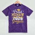 Proud Memaw Of a Class Of 2026 Graduate Senior Graduation Mineral Wash Tshirts Mineral Purple