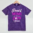 Proud MIMI Of A Class 2019 Senior Tshirt Graduation Mineral Wash Tshirts Mineral Purple