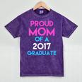 Proud Mom Of A 2017 Graduate Graduation Tee T-Shirt Mineral Wash Tshirts Mineral Purple