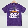 Proud Mom Of A 2019 Senior Graduation Class Outfit T-Shirt Mineral Wash Tshirts Mineral Purple