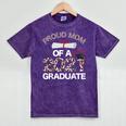 Proud Mom Of A 2021 Graduate Leopard Print Graduation Mama Mineral Wash Tshirts Mineral Purple