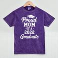 Proud Mom Of a 2022 Graduate Class Of 2022 Graduation Mineral Wash Tshirts Mineral Purple