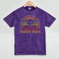 Proud Mom Of a 2023 Graduate Mother Senior Graduation Mineral Wash Tshirts Mineral Purple