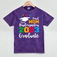 Proud Mom Of A 2023 Graduate Senior 2023 Graduation 23 Mineral Wash Tshirts Mineral Purple