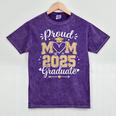 Proud Mom Of a 2025 Graduate Class Of 2025 Graduation Mineral Wash Tshirts Mineral Purple
