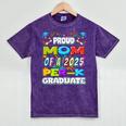 Proud MOM Of a 2025 PRE-K Graduate -Graduation Mineral Wash Tshirts Mineral Purple