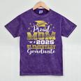 Proud Mom Of 5th Grade Graduate 2025 Elementary Graduation Mineral Wash Tshirts Mineral Purple