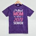 Proud Mom Of A Class 2019 Senior T Shirt Graduation Mineral Wash Tshirts Mineral Purple