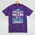 Proud Mom Of a Class Of 2021 Senior Graduate Graduation Mineral Wash Tshirts Mineral Purple
