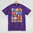 Proud Mom Of A Class Of 2023 Graduated Graduation Women Mineral Wash Tshirts Mineral Purple