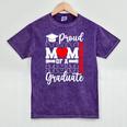 Proud Mom Of a Class Of 2025 Graduate Senior Mom Graduation Mineral Wash Tshirts Mineral Purple