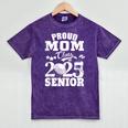 Proud Mom Class Of 2025 Graduation Senior Golf Player Mom Mineral Wash Tshirts Mineral Purple