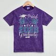 Proud Mom Of a Class Of 2026 Graduate Senior Graduation Mineral Wash Tshirts Mineral Purple