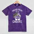 Proud Mom Of A Graduate Graduation Mama Mother Mineral Wash Tshirts Mineral Purple