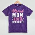 Proud Mom Of The Graduate Senior Class 2019 Graduation Party Mineral Wash Tshirts Mineral Purple