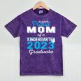 Proud Mom Of Kindergarten Graduate 2023 Graduation Mom Mineral Wash Tshirts Mineral Purple