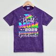 Proud Mom Of Kindergarten Graduate 2025 Graduation Mom Mineral Wash Tshirts Mineral Purple