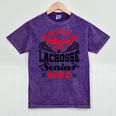 Proud Mom Of a Lacrosse Senior 2022 Graduation Mineral Wash Tshirts Mineral Purple