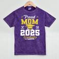 Proud Mom Of Two Class Of 2025 Graduates Twins Graduation Mineral Wash Tshirts Mineral Purple