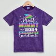 Proud Mommy Of Kindergarten Graduate 2024 Graduation Mommy Mineral Wash Tshirts Mineral Purple