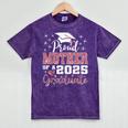 Proud Mother Of 2025 College Graduate Family Graduation Mineral Wash Tshirts Mineral Purple