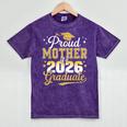 Proud Mother Of a Class Of 2026 Graduate Senior Graduation Mineral Wash Tshirts Mineral Purple