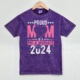 PROUD MUM OF A Pre-K GRAD 2024 Pre-K Graduation 2024 Mom Mineral Wash Tshirts Mineral Purple